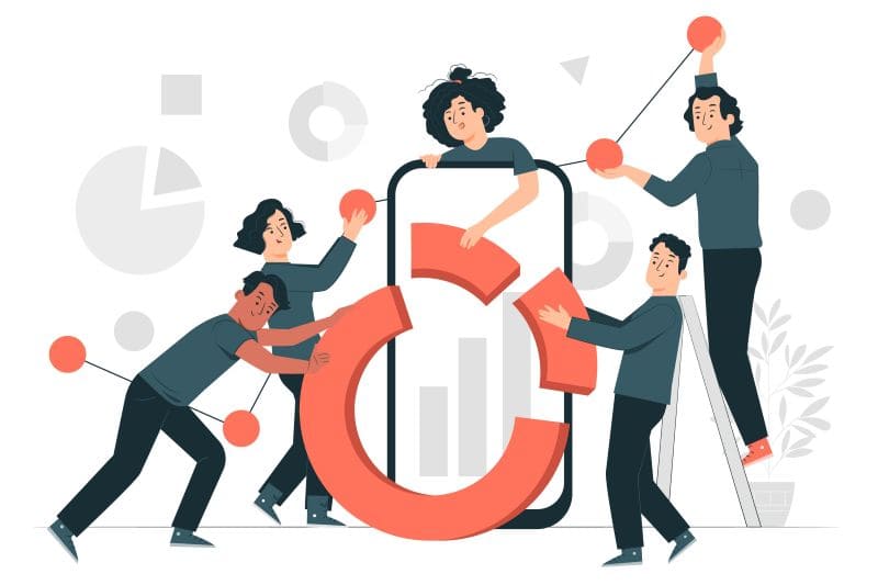 Team collaboration and our approach illustration